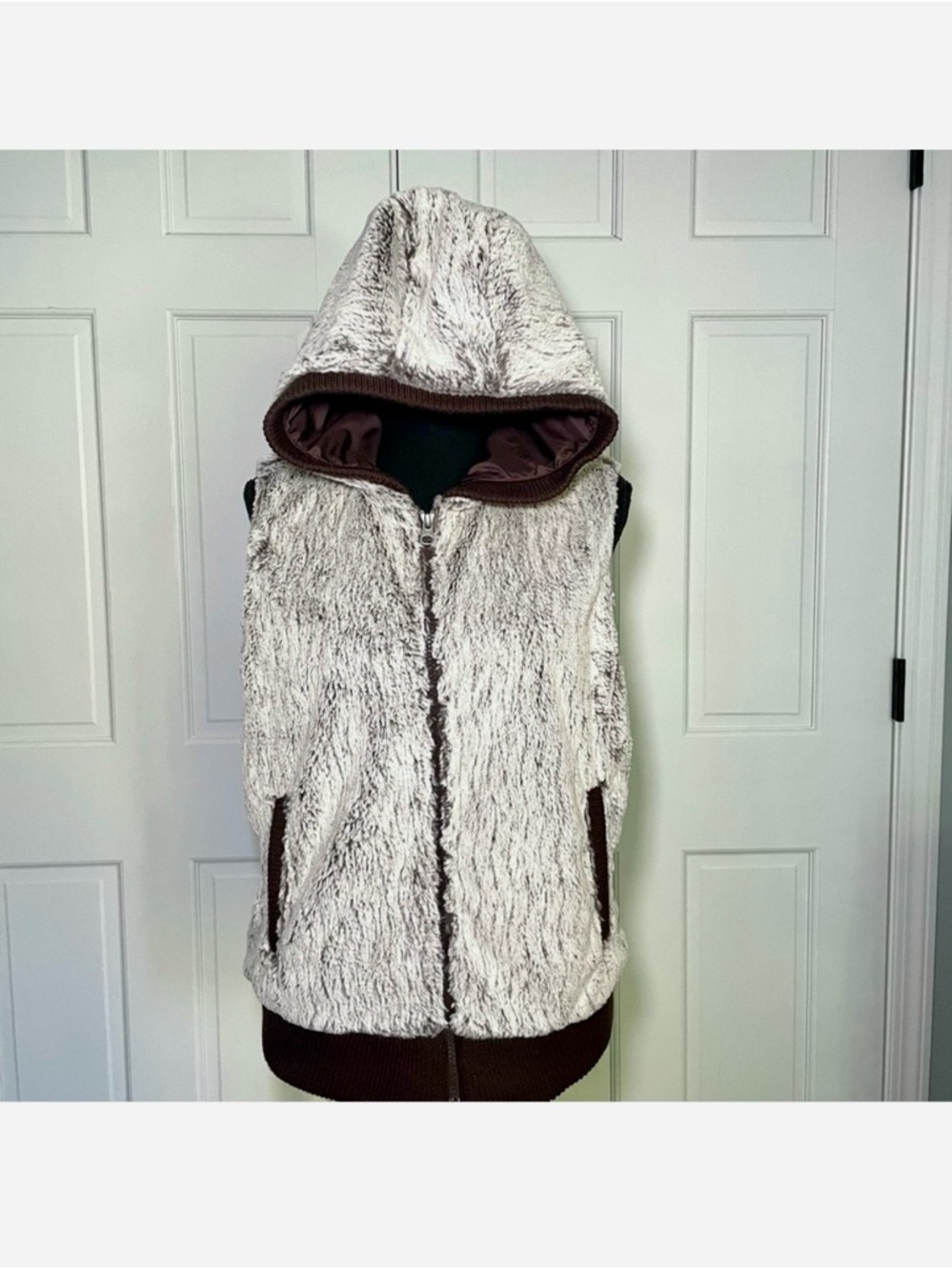 Patagonia Conejo Fuzzy Hooded Vest, Sz Medium - Picture 2 of 8